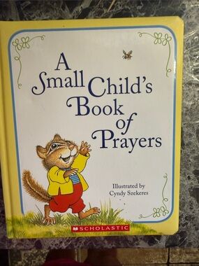 Scholastic Yellow Cover Children's Prayer Book with Illustrated Squirrel